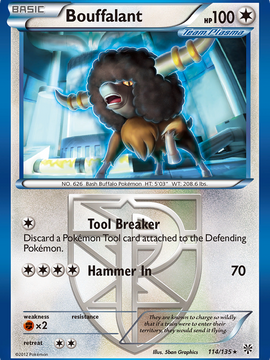 Bouffalant (114/135) [Black & White: Plasma Storm]