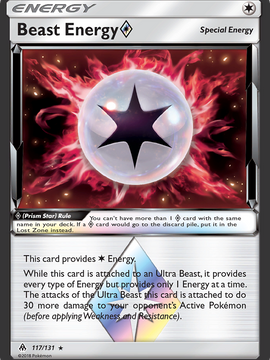 Beast Energy (117/131) (Prism Star) [Sun & Moon: Forbidden Light]
