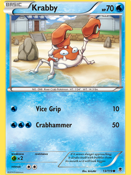 Krabby (13/119) [XY: Phantom Forces]