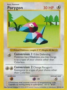 Porygon (39/102) [Base Set Shadowless Unlimited]