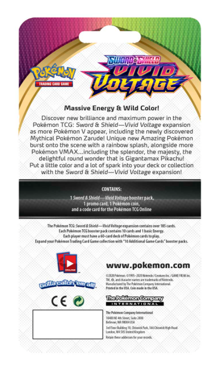 Sword & Shield: Vivid Voltage - Single Pack Blister (Scorbunny)