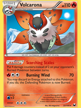 Volcarona (22/108) [Black & White: Dark Explorers]