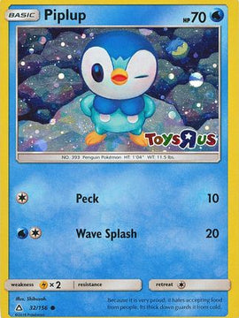 Piplup (32/156) (Toys R Us Promo) [Sun & Moon: Ultra Prism]