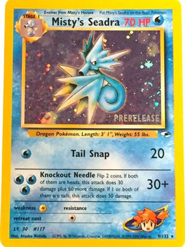 Misty's Seadra (9/132) (Prerelease Promo) [Gym Heroes Unlimited]