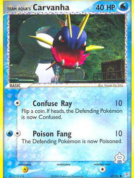 Team Aqua's Carvanha (47/95) [EX: Team Magma vs Team Aqua]