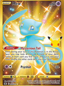 Mew (025/025) (Gold) [Celebrations: 25th Anniversary]