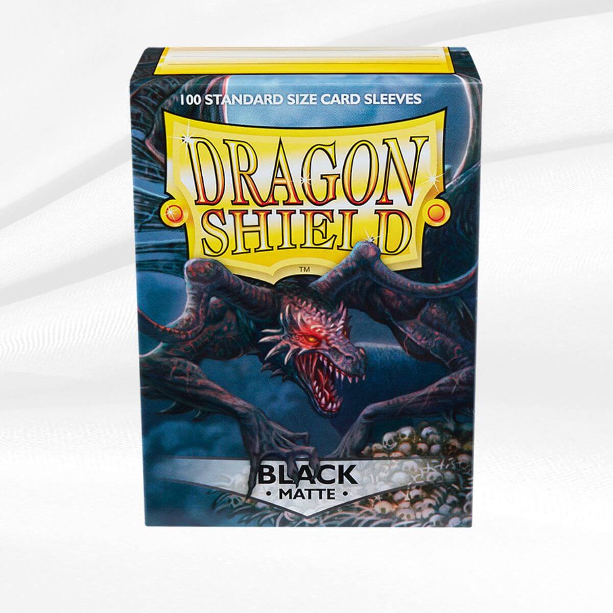 Matte Black Dragon Shield Sleeves (100 Count) | Danireon Cards & Games