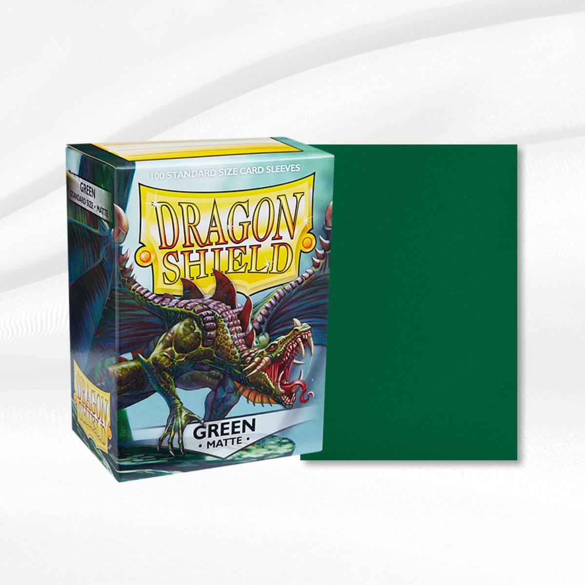 Matte Green Dragon Shield Sleeves (100 Count) | Danireon Cards & Games