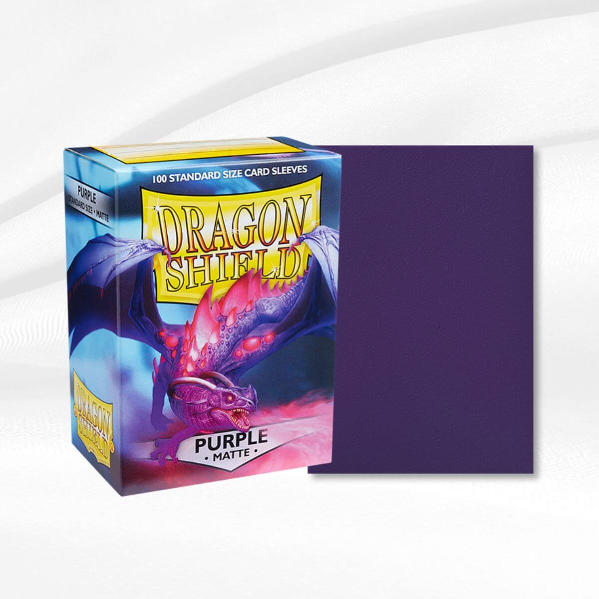 Matte Purple Dragon Shield Sleeves (100 Count) | Danireon Cards & Games
