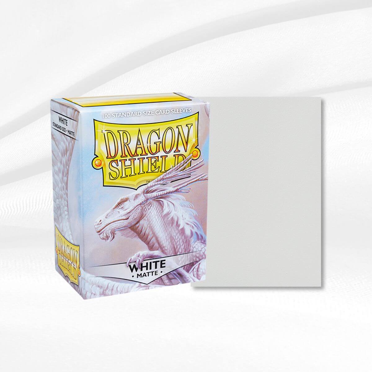Matte White Dragon Shield Sleeves (100 Count) | Danireon Cards & Games