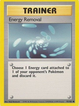 Energy Removal (92/102) [Base Set Unlimited]