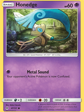 Honedge (47/131) [Sun & Moon: Forbidden Light]