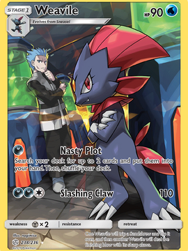 Weavile (238/236) [Sun & Moon: Cosmic Eclipse]