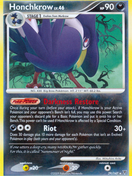 Honchkrow (29/147) [Platinum: Supreme Victors]