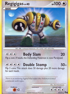 Regigigas (4/17) [POP Series 9]