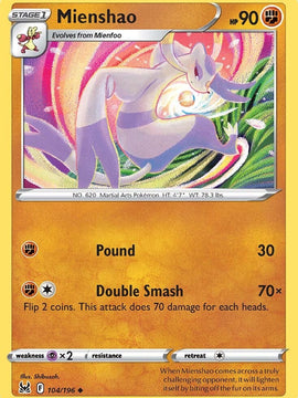 Mienshao (104/196) [Sword & Shield: Lost Origin]