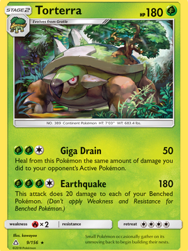 Torterra (9/156) [Sun & Moon: Ultra Prism]