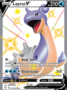 Lapras V (SV110/SV122) [Sword & Shield: Shining Fates]