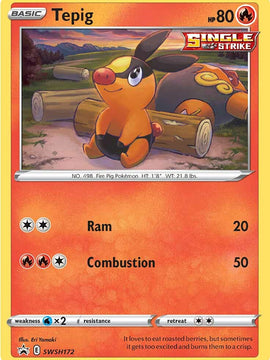Tepig (SWSH172) [Sword & Shield: Black Star Promos]