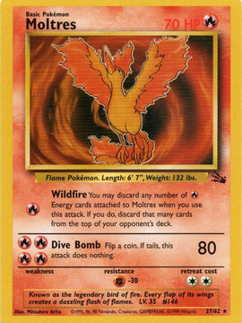 Moltres (27/62) [Fossil Unlimited]