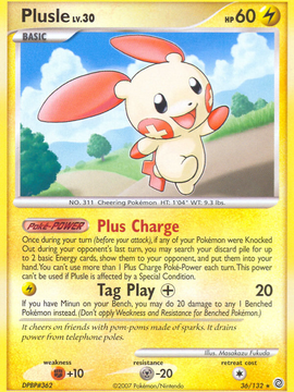 Plusle (36/132) [Diamond & Pearl: Secret Wonders]