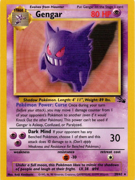 Gengar (20/62) [Fossil Unlimited]