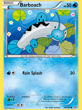 Barboach (39/160) [XY: Primal Clash]