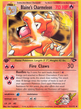 Blaine's Charmeleon (31/132) [Gym Challenge 1st Edition]