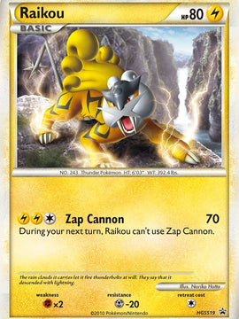 Raikou (HGSS19) [HeartGold & SoulSilver: Black Star Promos]