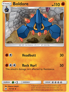 Boldore (70/149) [Sun & Moon: Base Set]
