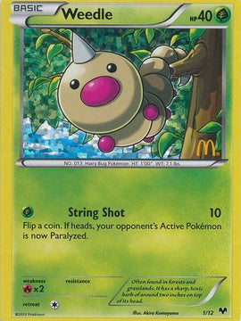 Weedle (1/12) [McDonald's Promos: 2014 Collection]
