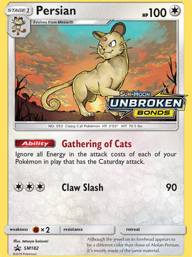 Persian (SM182) [Sun & Moon: Black Star Promos]