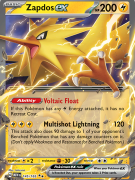 Zapdos ex (145/165) [Scarlet & Violet: 151]