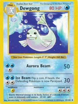 Dewgong (25/102) [Base Set Shadowless Unlimited]
