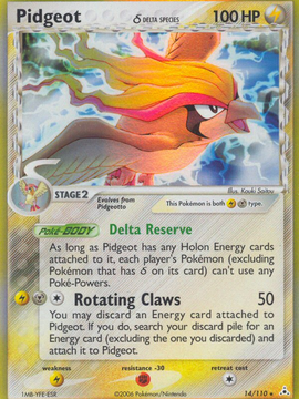 Pidgeot (14/110) (Delta Species) [EX: Holon Phantoms]