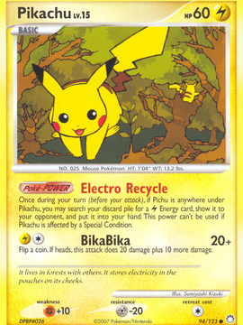Pikachu (94/123) [Diamond & Pearl: Mysterious Treasures]