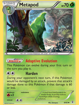 Metapod (4/83) [XY: Generations]