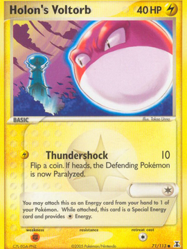 Holon's Voltorb (71/113) [EX: Delta Species]