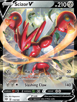 Scizor V (118/189) [Sword & Shield: Darkness Ablaze]