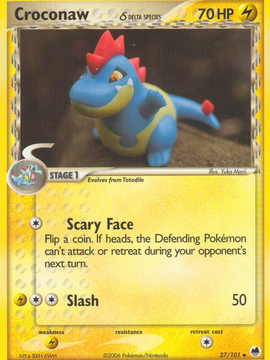 Croconaw (27/101) (Delta Species) [EX: Dragon Frontiers]