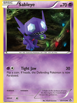 Sableye (61/113) [Black & White: Legendary Treasures]
