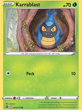 Karrablast (015/172) [Sword & Shield: Brilliant Stars]
