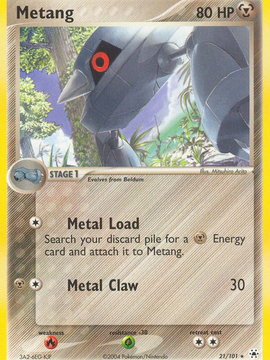 Metang (21/101) [EX: Hidden Legends]