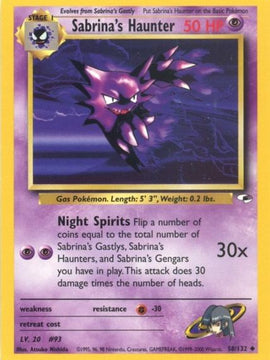 Sabrina's Haunter (58/132) [Gym Heroes Unlimited]