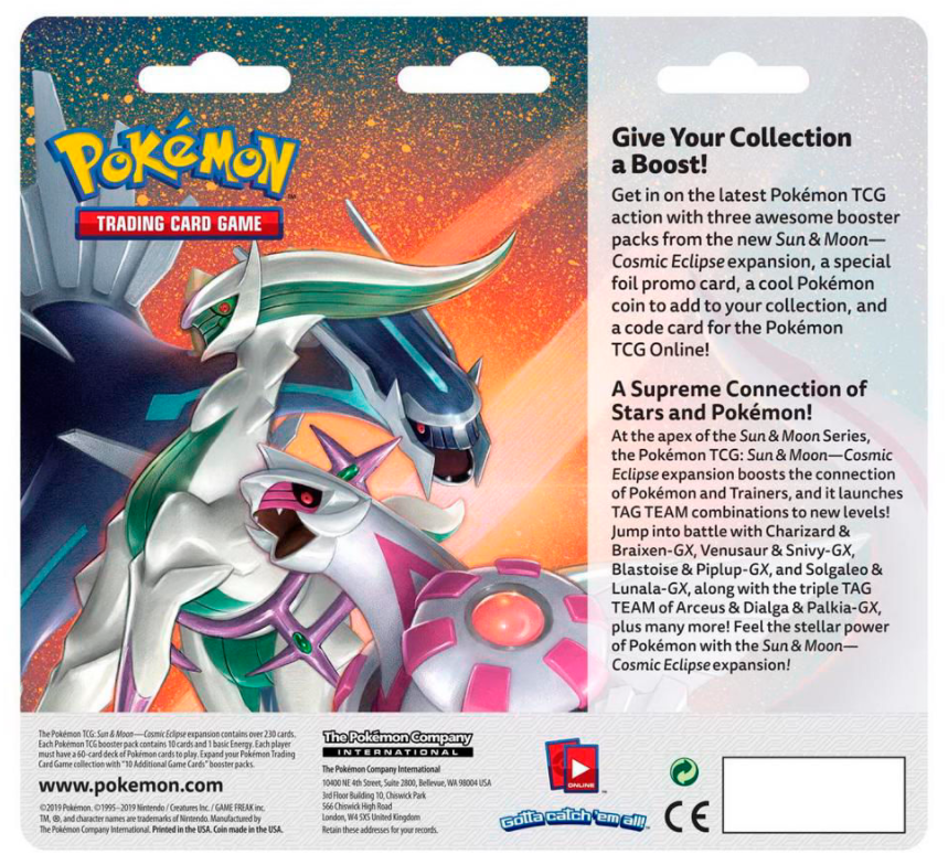 [Minor flaws - See description] Sun & Moon: Cosmic Eclipse - 3-Pack Blister (Victini)