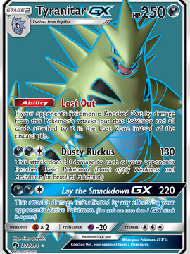 Tyranitar GX (203/214) [Sun & Moon: Lost Thunder]