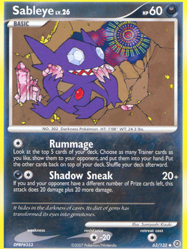 Sableye (63/132) [Diamond & Pearl: Secret Wonders]