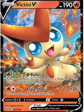 Victini V (021/163) [Sword & Shield: Battle Styles]
