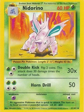 Nidorino (37/102) [Base Set Unlimited]