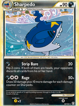 Sharpedo (30/102) [HeartGold & SoulSilver: Triumphant]